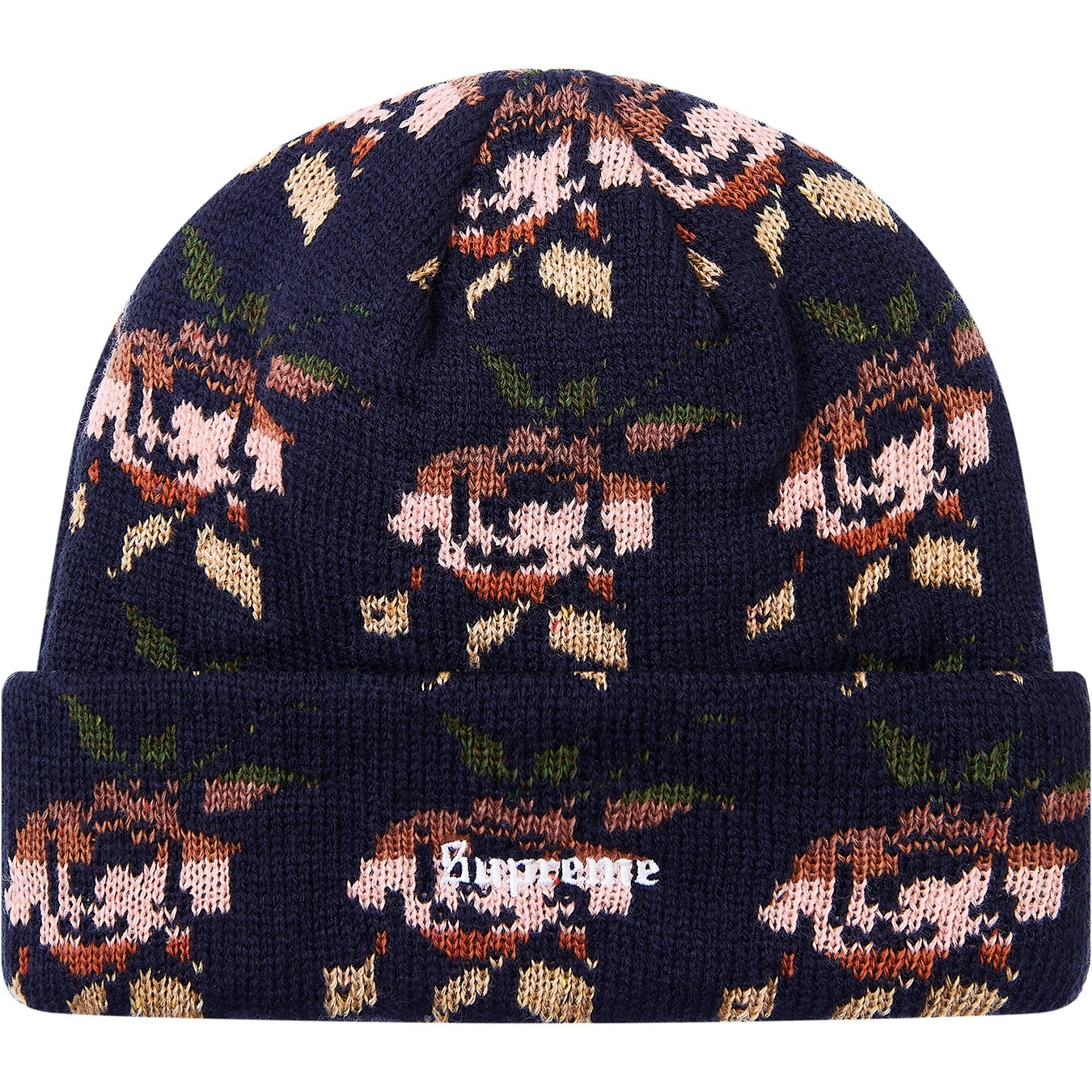 Rose Jacquard Beanie view 4